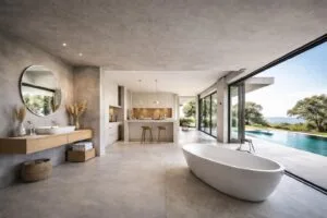 Microcemento aplicado por Montiel Teixidó en un diseño armonioso