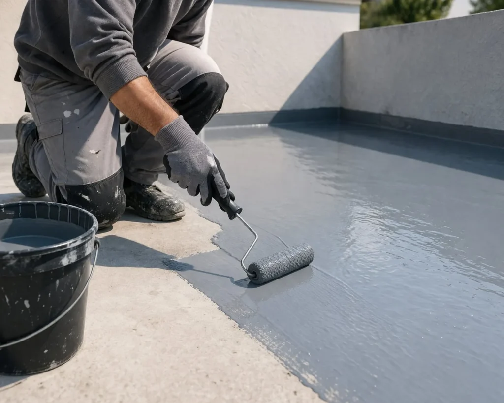 Aplicación de poliurea fría por Montiel Teixido